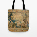 Antique 17th Century Mythological 'Diana and Her Nymphs' Tapestry Tote Bag Gallery Image 1