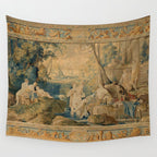 Antique 17th Century Mythological 'Diana and Her Nymphs' Tapestry Wall Tapestry Gallery Image 4