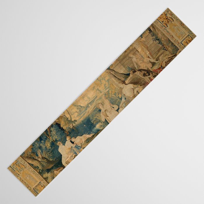 Antique 17th Century Mythological 'Diana and Her Nymphs' Tapestry Table Runner Gallery Image 3
