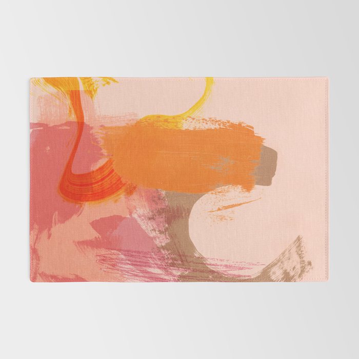 brush strokes abstract 6 Rug Gallery Image 2