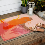 brush strokes abstract 6 Outdoor Rug Gallery Image 2