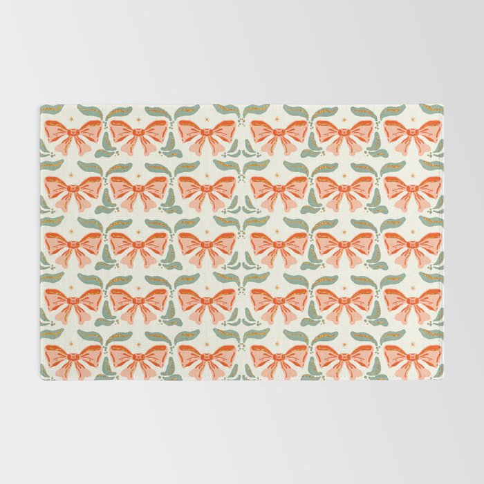 Charming Vintage Bow Pattern A Classic Design for Stylish Creations Rug Gallery Image 2