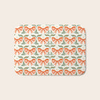 Charming Vintage Bow Pattern A Classic Design for Stylish Creations Bath Mat Gallery Image 1
