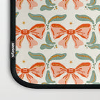 Charming Vintage Bow Pattern A Classic Design for Stylish Creations Laptop Sleeve Gallery Image 3