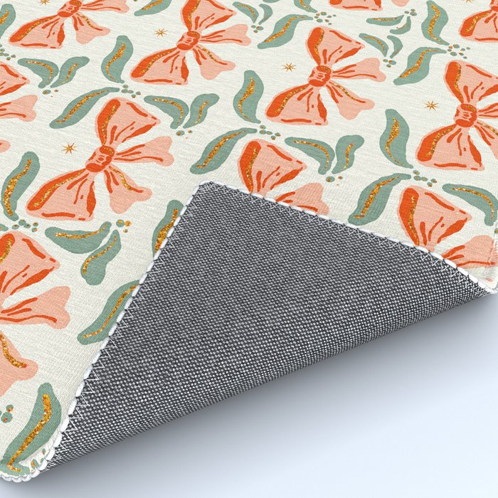 Charming Vintage Bow Pattern A Classic Design for Stylish Creations Rug Gallery Image 4