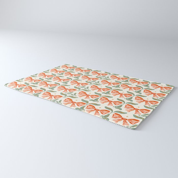 Charming Vintage Bow Pattern A Classic Design for Stylish Creations Rug Gallery Image 3