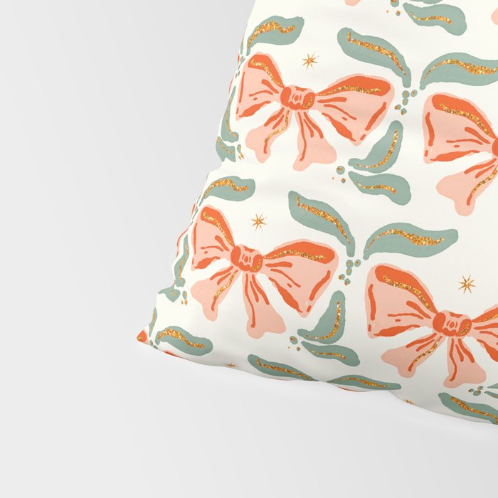 Charming Vintage Bow Pattern A Classic Design for Stylish Creations Pillow Sham Gallery Image 4