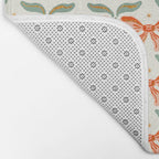 Charming Vintage Bow Pattern A Classic Design for Stylish Creations Bath Mat Gallery Image 2