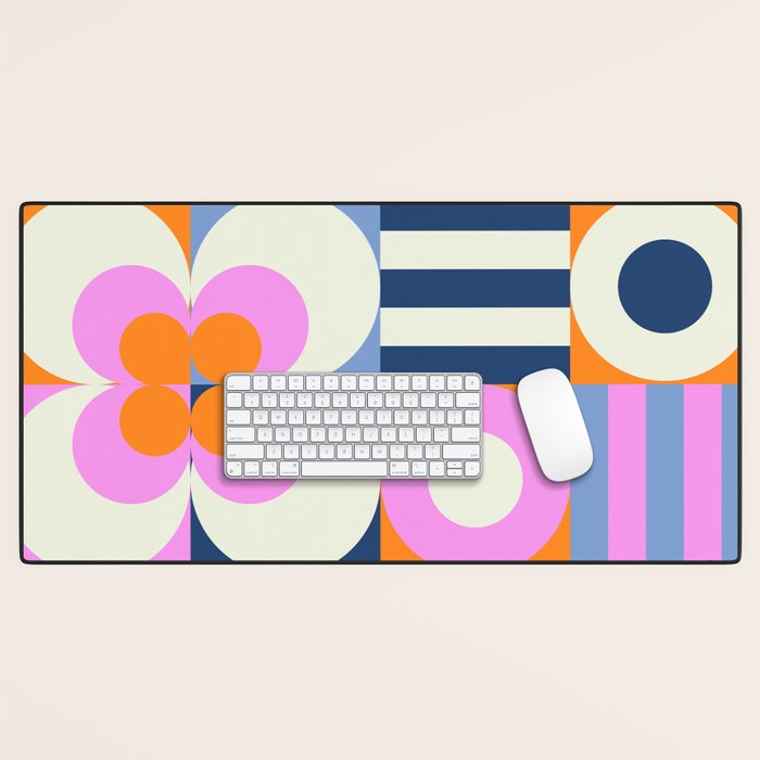 Happy Geometrics Desk Mat Gallery Image 1