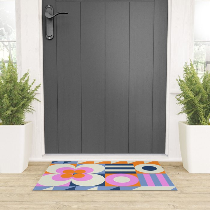 Happy Geometrics Welcome Mat Gallery Image 3
