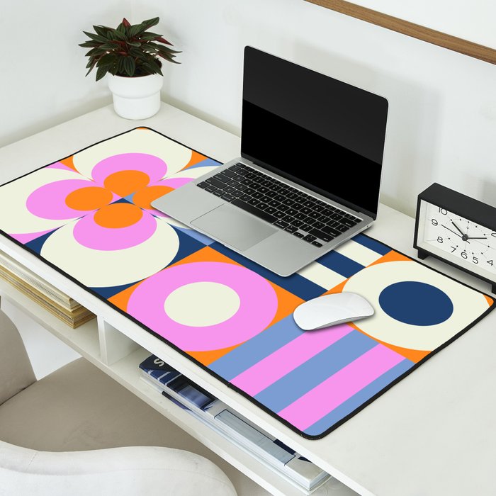 Happy Geometrics Desk Mat Gallery Image 2