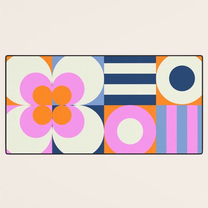 Happy Geometrics Desk Mat Gallery Image 3