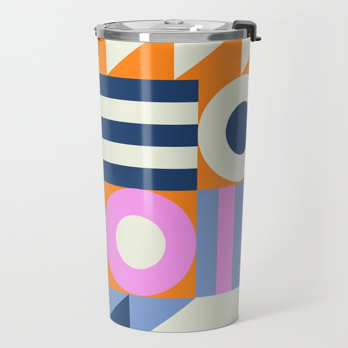 Happy Geometrics Travel Mug Gallery Image 2