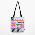 Happy Geometrics Tote Bag Gallery Image 2