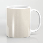 linen textured stripes - sand Coffee Mug Gallery Image 1
