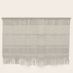 linen textured stripes - sand Wall Hanging Gallery Image 1