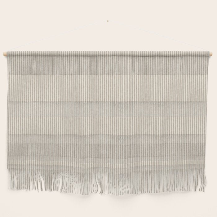 linen textured stripes - sand Wall Hanging Gallery Image 1