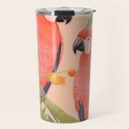 Pastel Parrot Pair Travel Mug Gallery Image 1