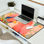 Pastel Parrot Pair Desk Mat Gallery Image 2
