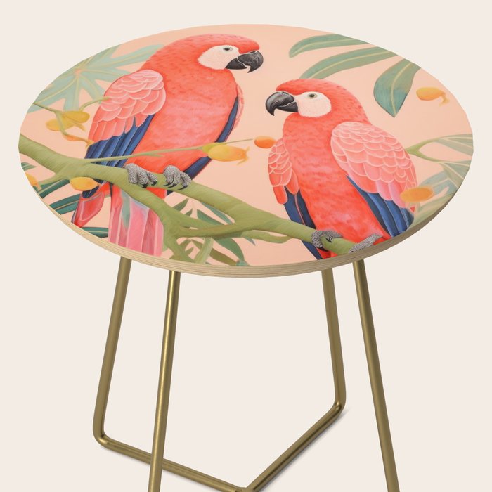 Pastel Parrot Pair Side Table Gallery Image 2