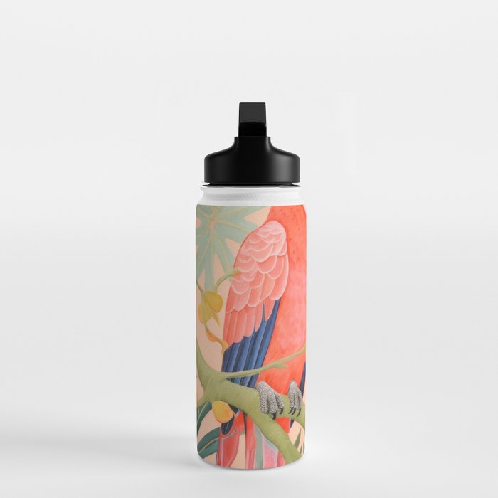 Pastel Parrot Pair Water Bottle Gallery Image 3