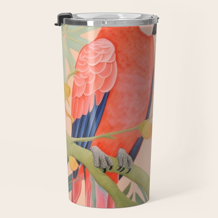 Pastel Parrot Pair Travel Mug Gallery Image 3