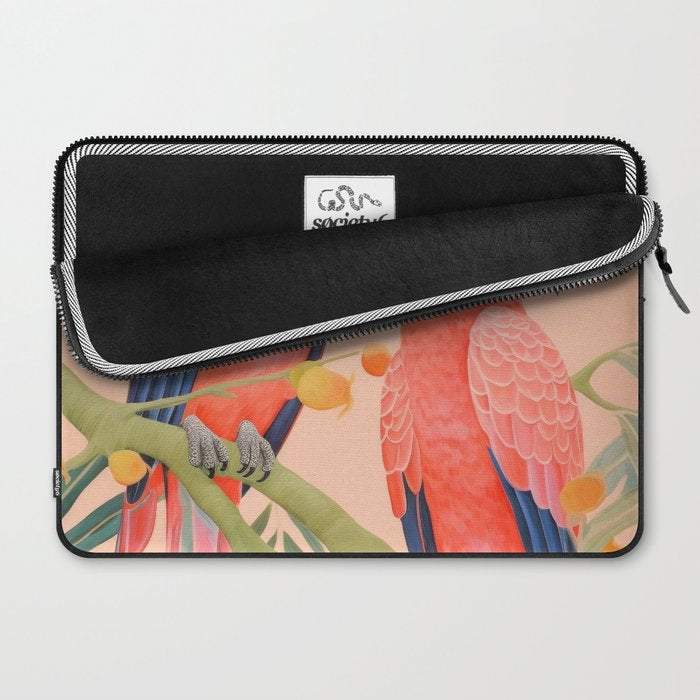 Pastel Parrot Pair Laptop Sleeve Gallery Image 2