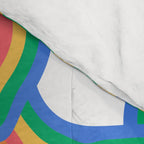 Retro psychedelic rainbow pattern Comforter Gallery Image 4