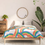Retro psychedelic rainbow pattern Comforter Gallery Image 3