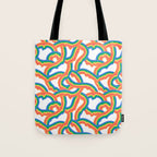 Retro psychedelic rainbow pattern Tote Bag Gallery Image 1