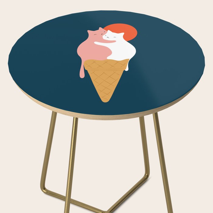 Cat Landscape 145: Strawberry & Vanilla Side Table Gallery Image 2