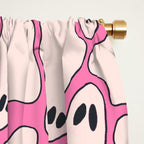 Pink Ghost Party Pop Art  Window Curtain Gallery Image 2