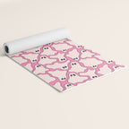 Pink Ghost Party Pop Art  Yoga Mat Gallery Image 2