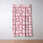 Pink Ghost Party Pop Art  Window Curtain Gallery Image 3