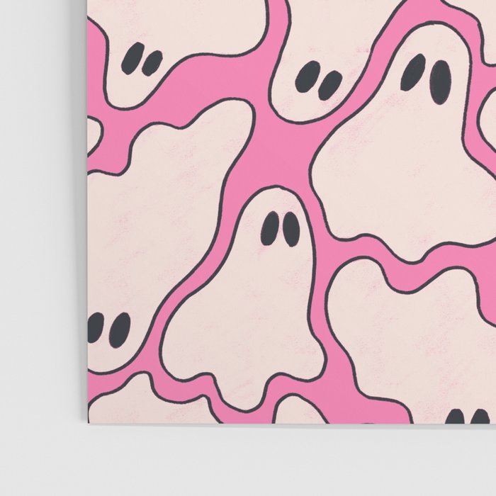 Pink Ghost Party Pop Art  Poster Gallery Image 3