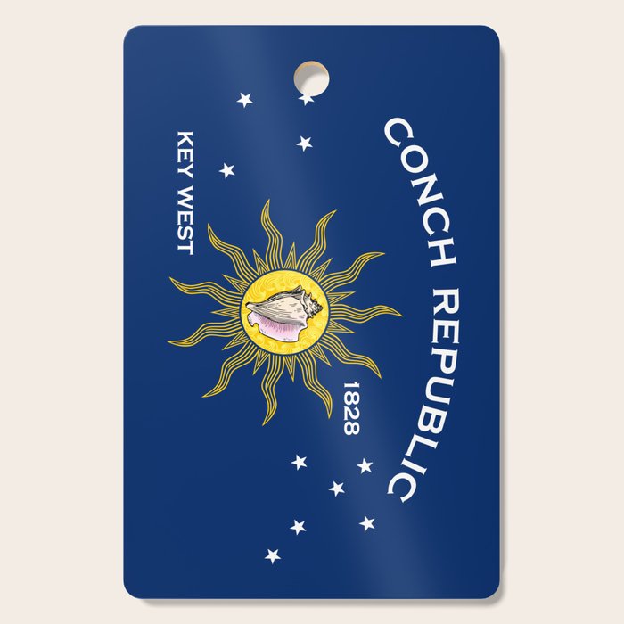 Conch Republic Flag Cutting Board Gallery Image 1
