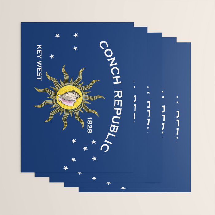 Conch Republic Flag Wrapping Paper Gallery Image 3