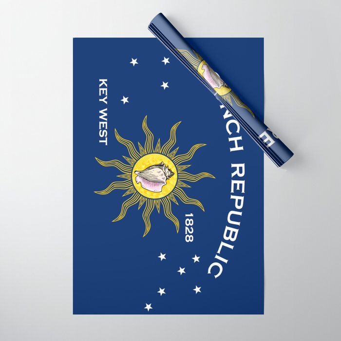 Conch Republic Flag Wrapping Paper Gallery Image 1