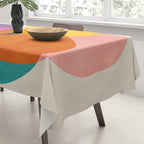 Modern Colorful Abstract Round Shapes Tablecloth Gallery Image 3