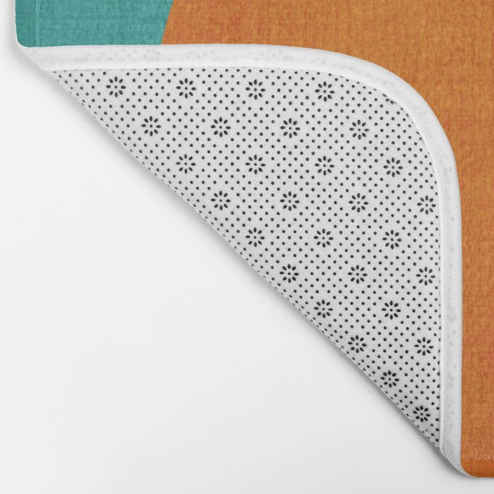 Modern Colorful Abstract Round Shapes Bath Mat Gallery Image 2