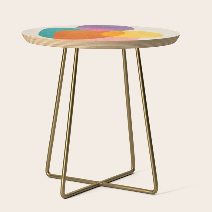 Modern Colorful Abstract Round Shapes Side Table Gallery Image 1