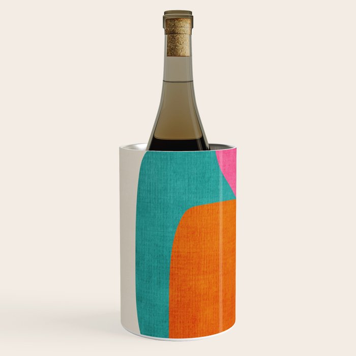 Modern Colorful Abstract Round Shapes Wine Chiller Gallery Image 2