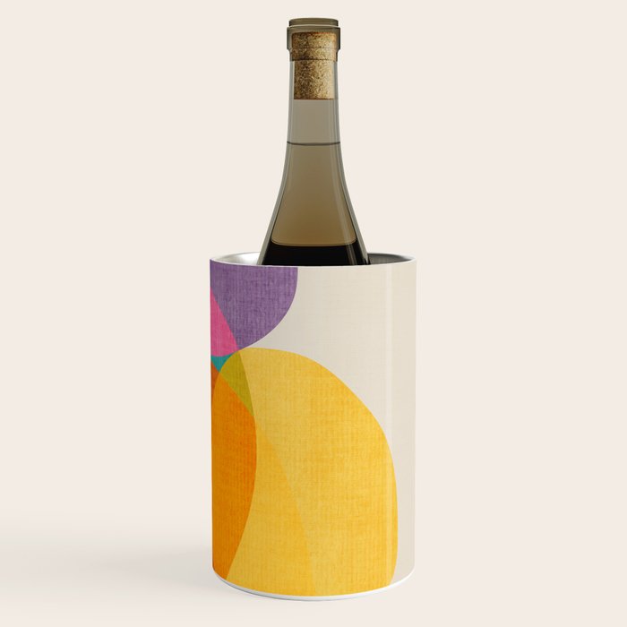 Modern Colorful Abstract Round Shapes Wine Chiller Gallery Image 3