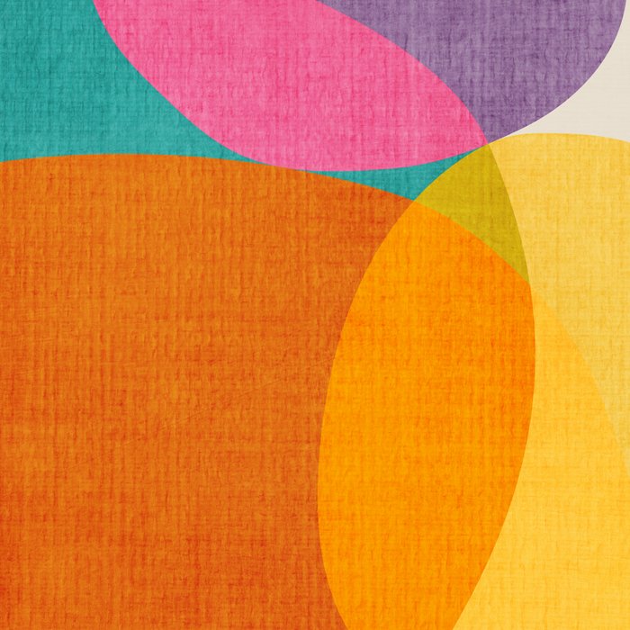 Modern Colorful Abstract Round Shapes Coffee Mug Gallery Image 2