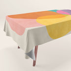 Modern Colorful Abstract Round Shapes Tablecloth Gallery Image 1