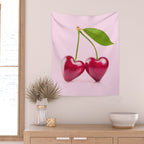 CHERRY LOVE Wall Tapestry Gallery Image 2