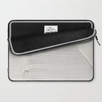 Relief [2]: an abstract, textured piece in white by Alyssa Hamilton Art Laptop Sleeve Gallery Image 2