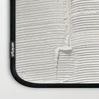 Relief [2]: an abstract, textured piece in white by Alyssa Hamilton Art Laptop Sleeve Gallery Image 3