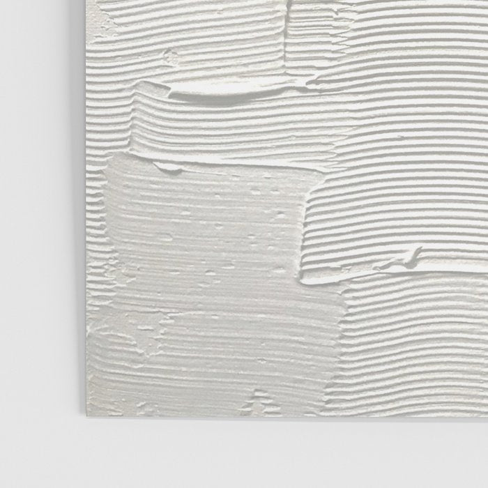 Relief [2]: an abstract, textured piece in white by Alyssa Hamilton Art Poster Gallery Image 3