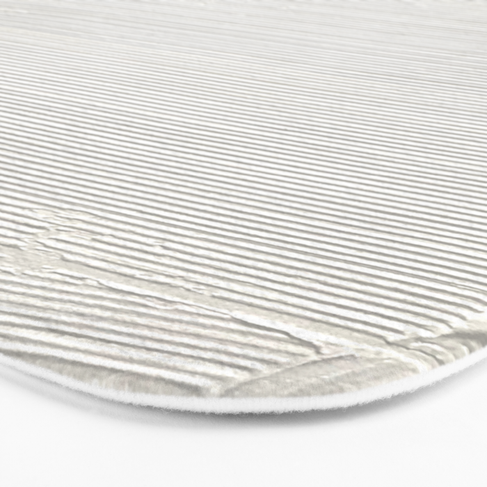 Relief [2]: an abstract, textured piece in white by Alyssa Hamilton Art Bath Mat Gallery Image 3
